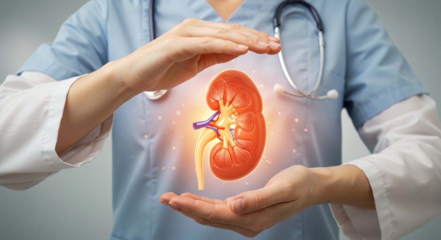 woman with backache from glomerulonephritis inflammation 